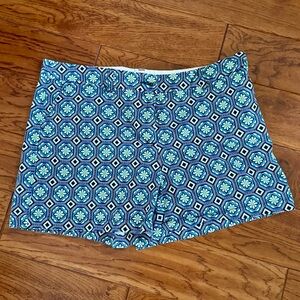 Crown & Ivy Stylish Blue Geometric Women's Shorts